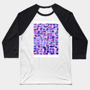 Inky grid Baseball T-Shirt